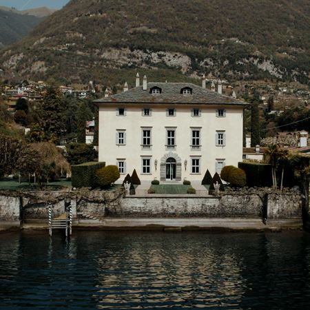 Villa Balbiano Lago di Como vista drone