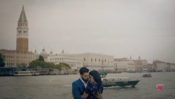 A Venezia per immortalare il loro viaggio di nozze